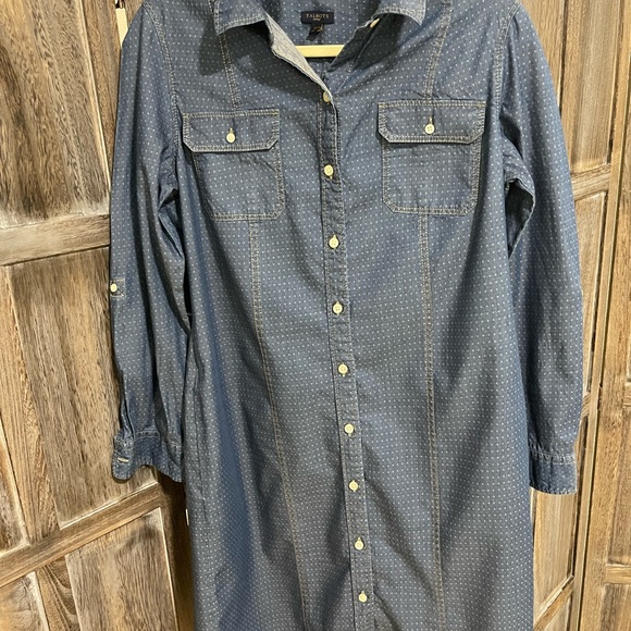 Talbots Denim (jean) dress with pockets size 12p - Picture 5 of 6